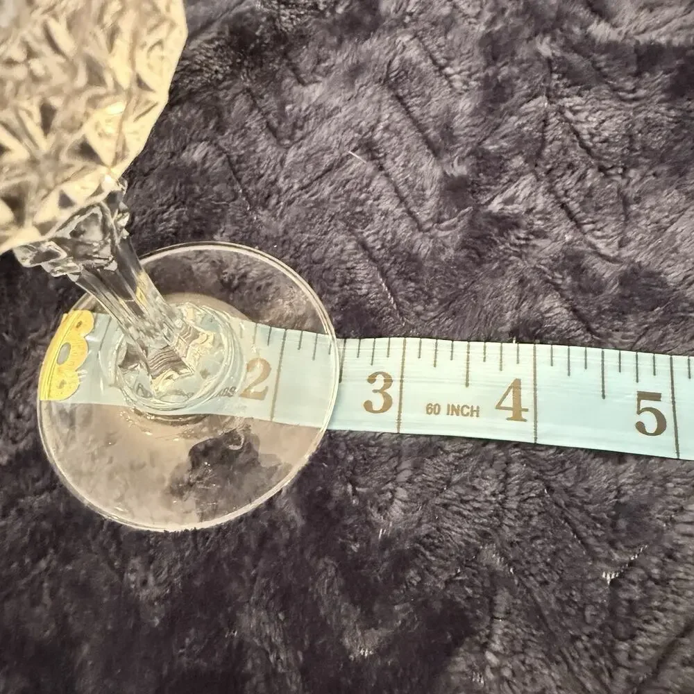 Vintage Cristal d’Arques Longchamp Crystal Champagne Flutes Set of 4 5 oz